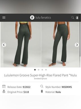 NWOT Lululemon Groove Super High-Rise Flared Pant *Nulu